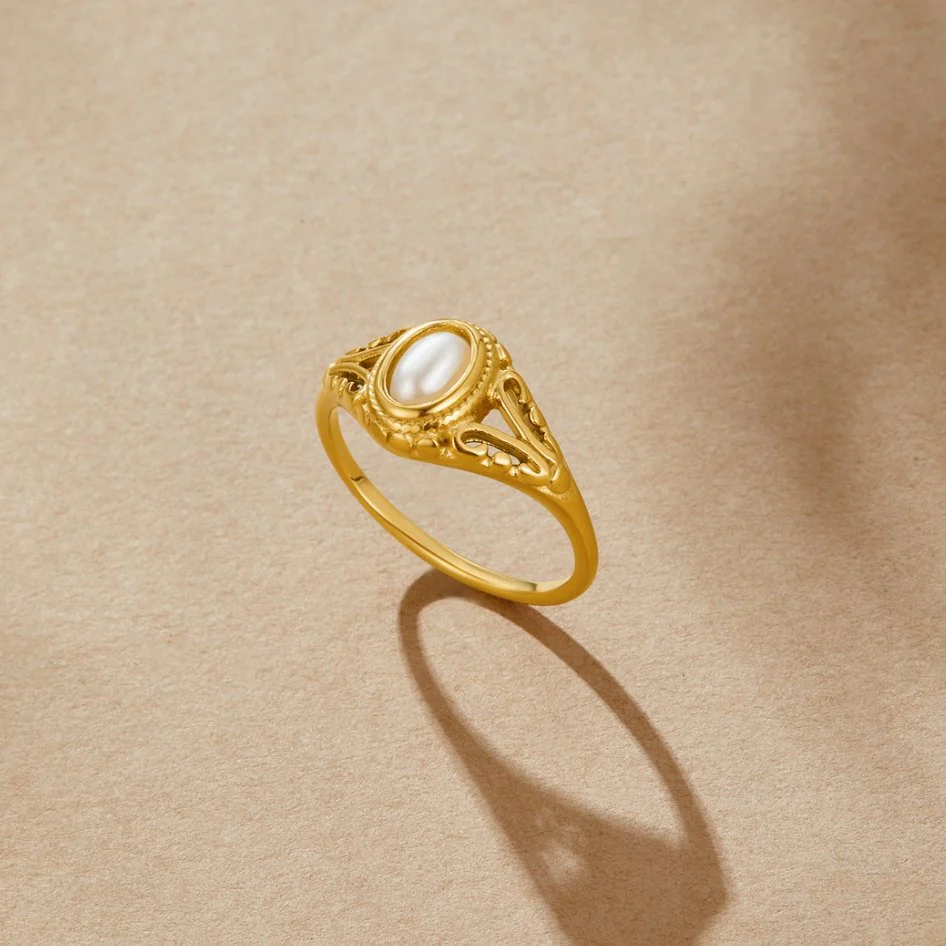 Aitana - Vintage Perlenring - Image 3