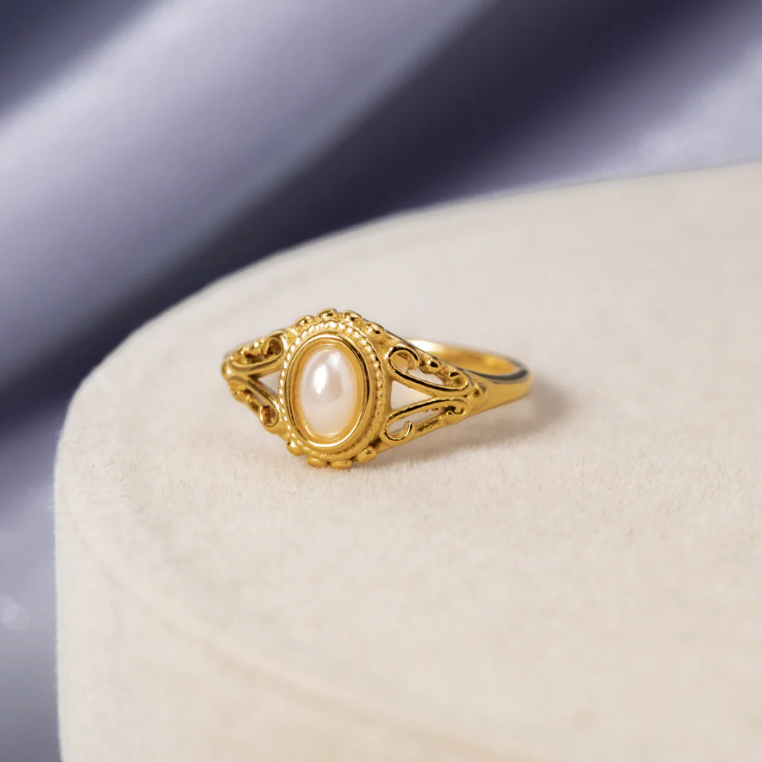 Aitana - Vintage Perlenring - Image 4
