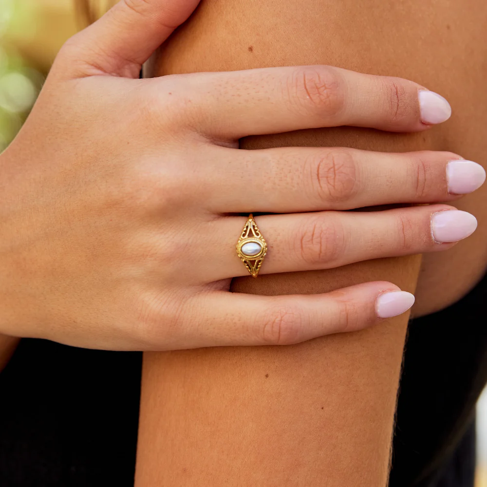 Aitana - Vintage Perlenring - Image 6