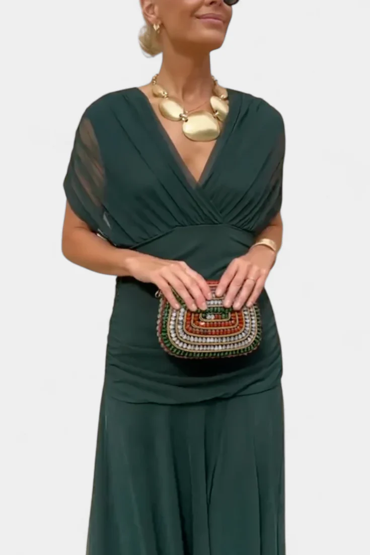 Alondra™ | V-Ausschnitt Langes Floral-Maxikleid - Image 15