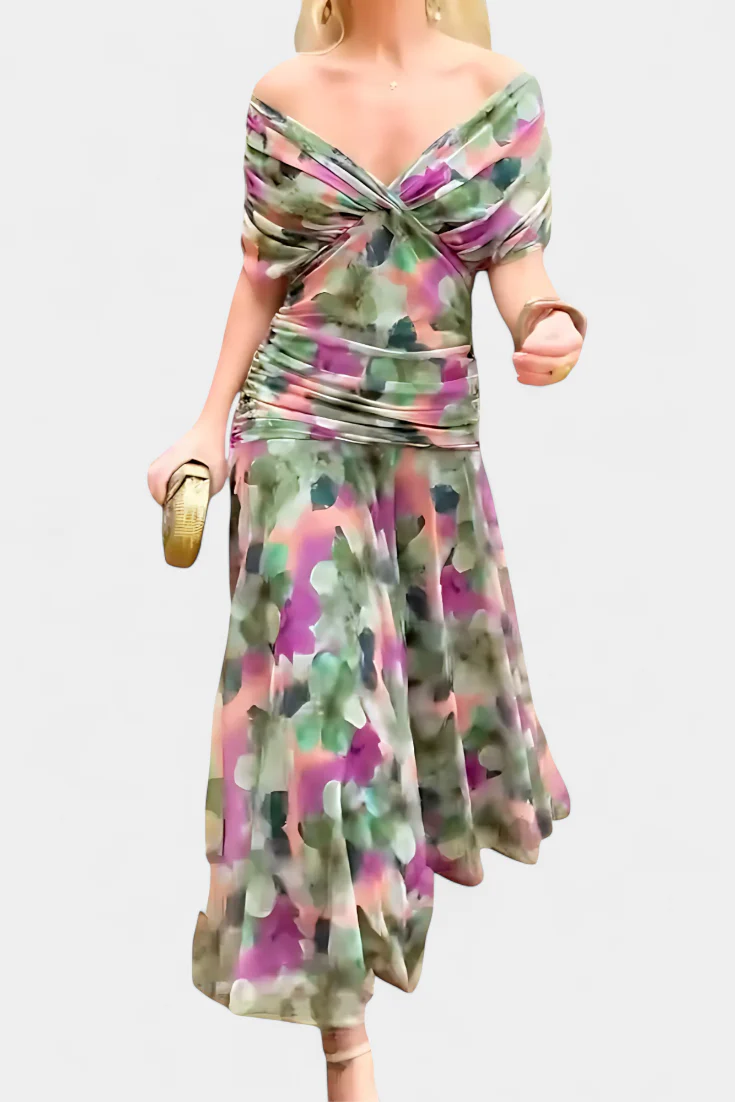 Alondra™ | V-Ausschnitt Langes Floral-Maxikleid - Image 19