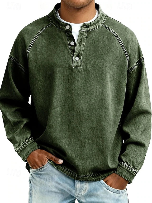 Amir | Gewaschenes Langarmshirt - Image 6