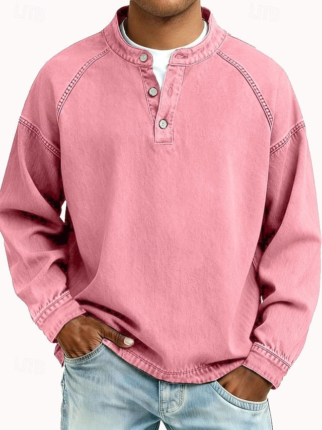 Amir | Gewaschenes Langarmshirt - Image 9
