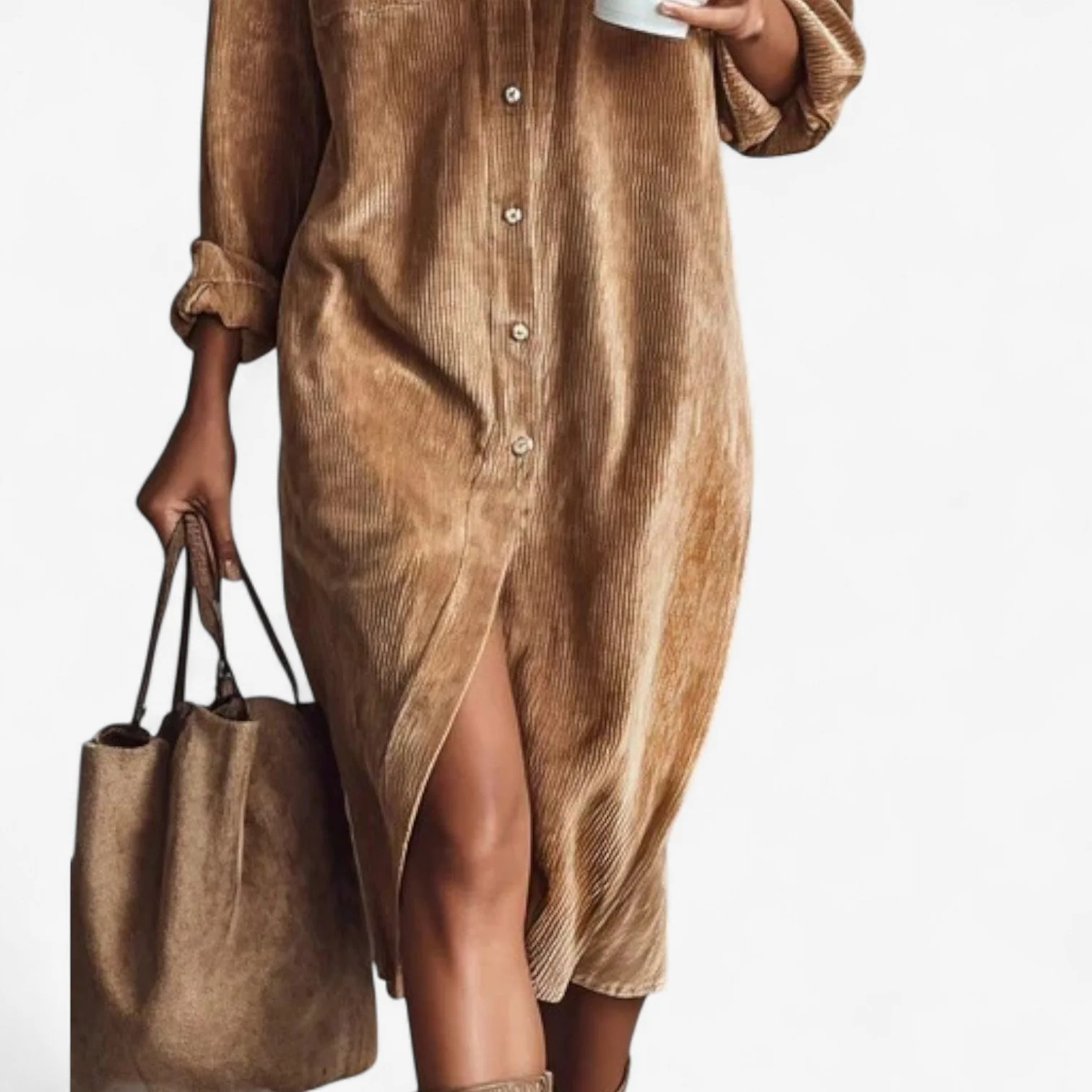 Anastacia™ Midi Kleid aus Cord - Image 2