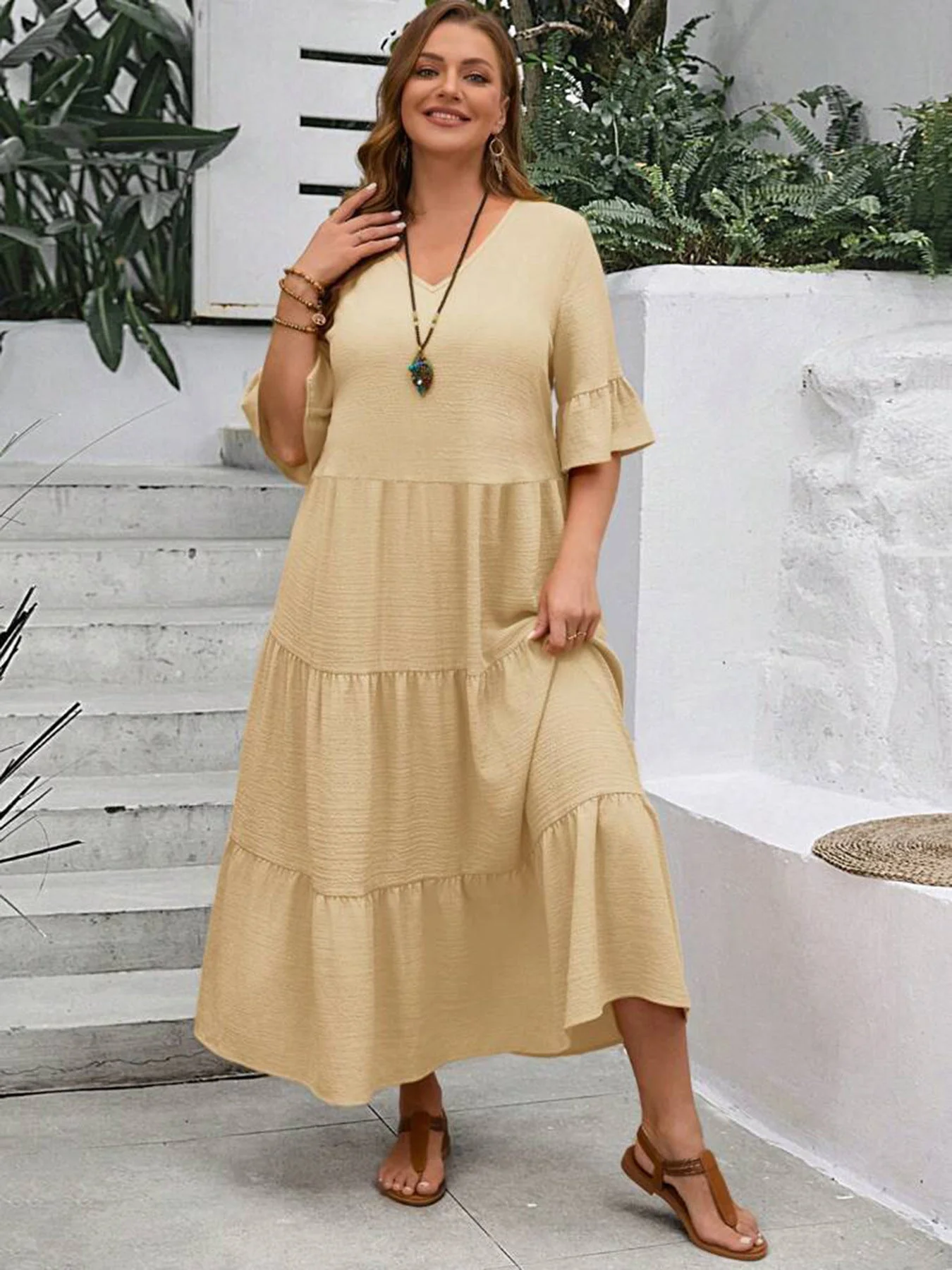 Avelisse - Anmutiges Fließendes Kleid - Image 9