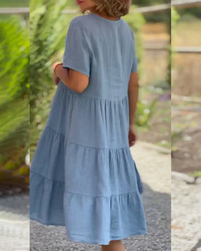 Bexley - Lässiges Sommer V-Ausschnitt Kleid - Image 10