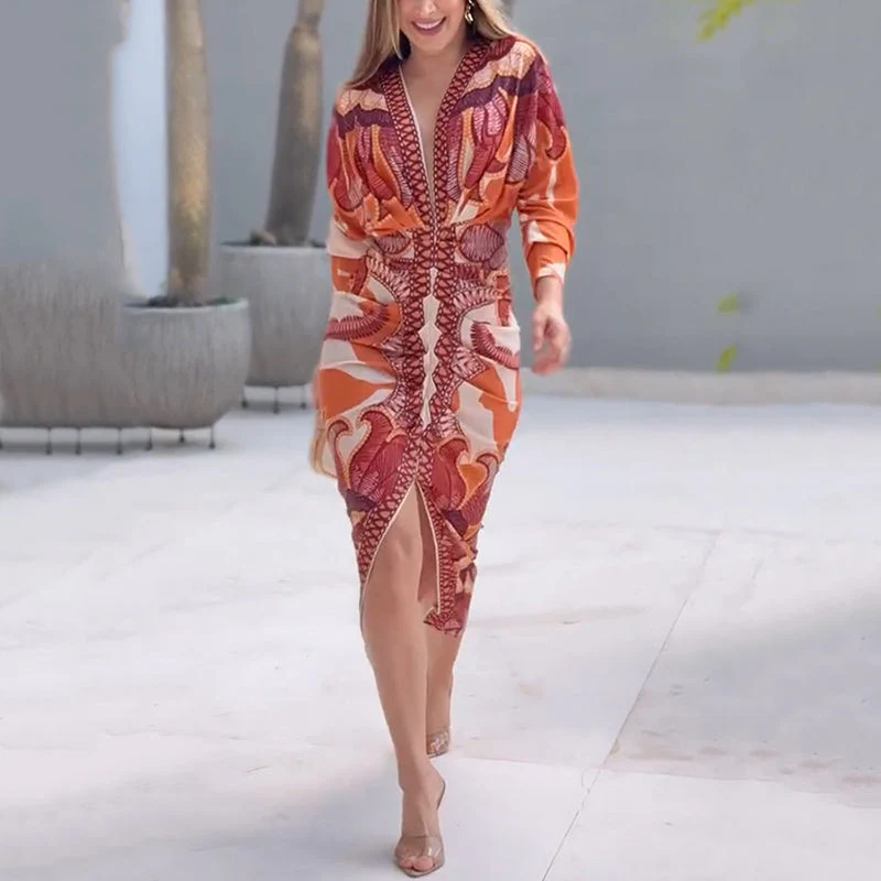 Blysse™ Chic V-Ausschnitt Kleid - Image 3