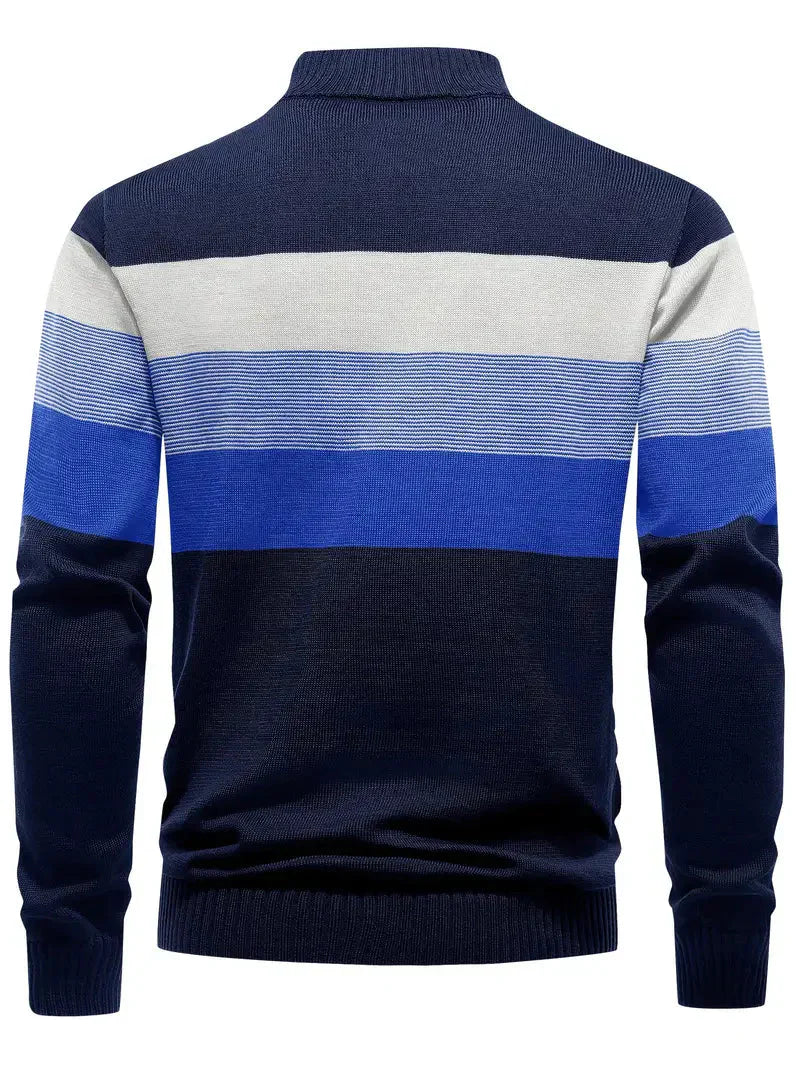 Brit & Boho™️ | Der Luxe Colorblock Quarter Zip - Image 10