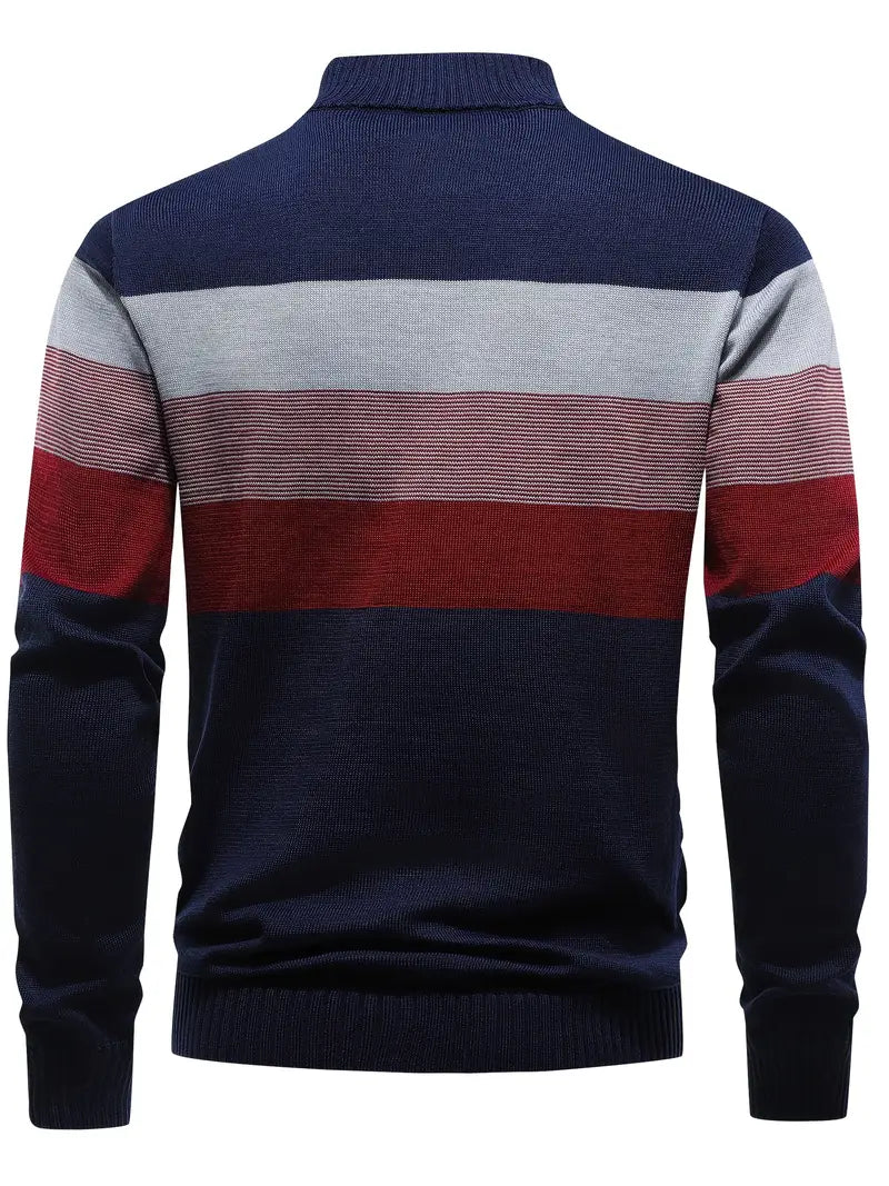 Brit & Boho™️ | Der Luxe Colorblock Quarter Zip - Image 13