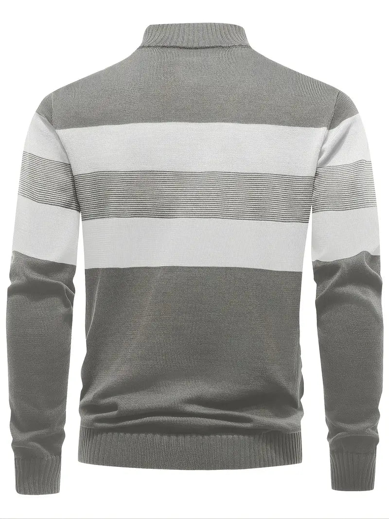 Brit & Boho™️ | Der Luxe Colorblock Quarter Zip - Image 7