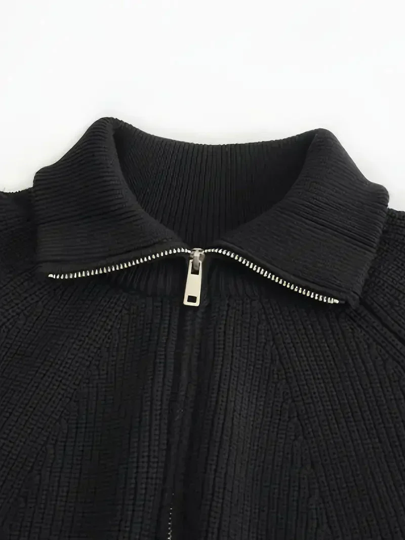 Brit & Boho™️ | Ethan Klassischer Strick-Zipper - Image 9