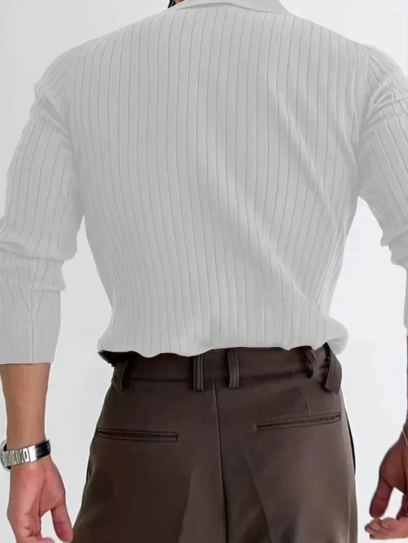 Brit & Boho™️ | Geripptes Strickpullover-Shirt - Image 3