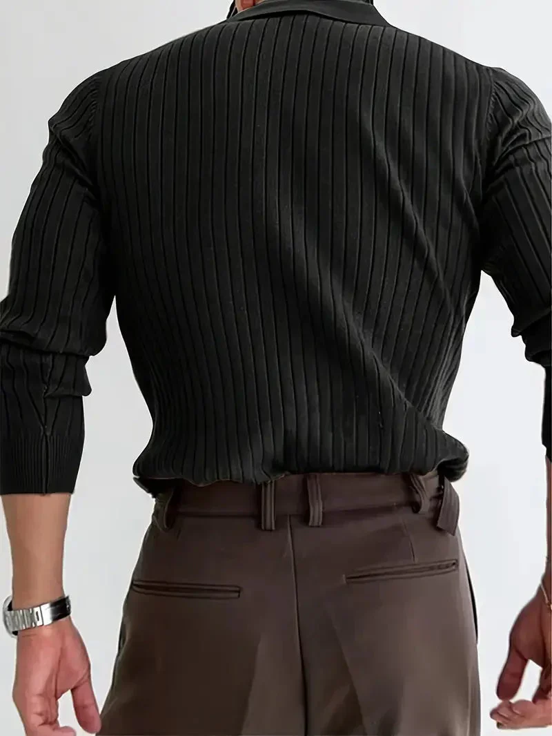 Brit & Boho™️ | Geripptes Strickpullover-Shirt - Image 6