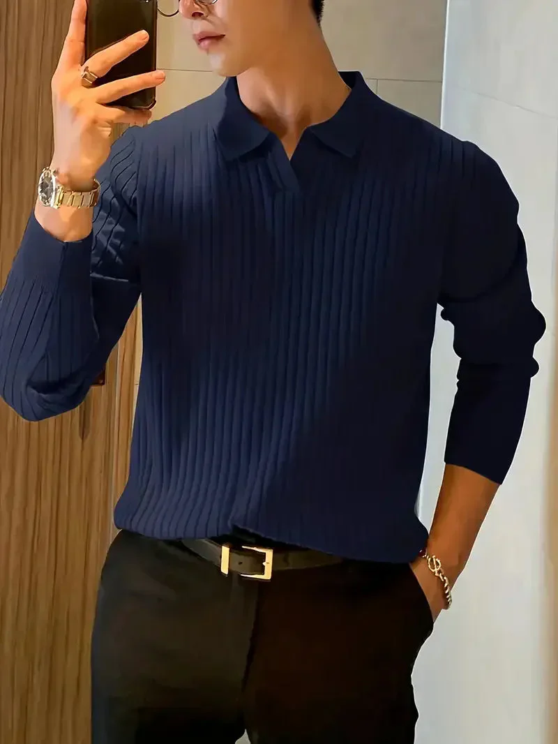 Brit & Boho™️ | Geripptes Strickpullover-Shirt - Image 8