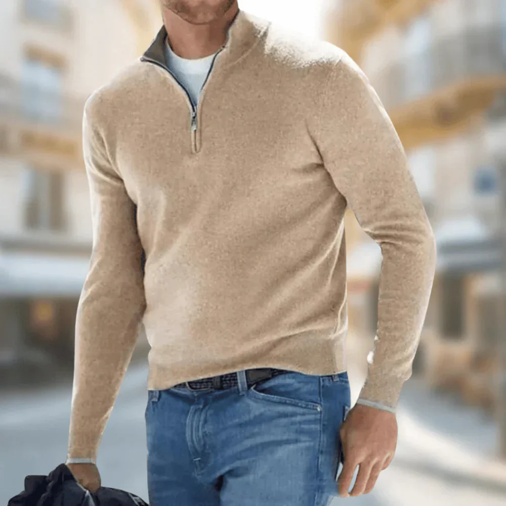 Brit & Boho™️ | Hudson - Herren Viertelreißverschluss Pullover - Image 4
