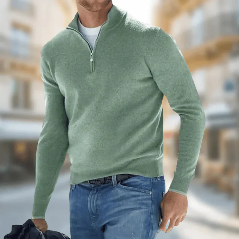 Brit & Boho™️ | Hudson - Herren Viertelreißverschluss Pullover - Image 5