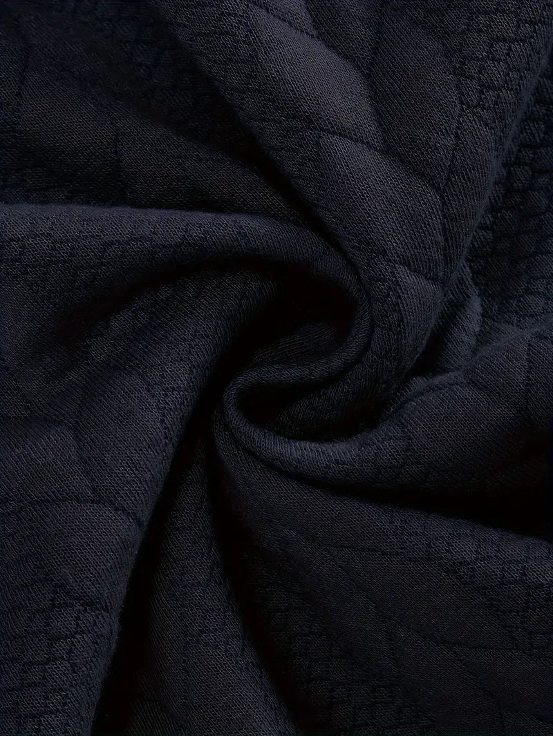 Brit & Boho™️ | Lässiger Jacquard Quarter-Zip Pullover - Image 10