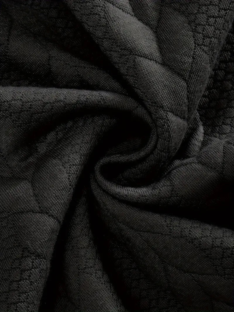 Brit & Boho™️ | Lässiger Jacquard Quarter-Zip Pullover - Image 5
