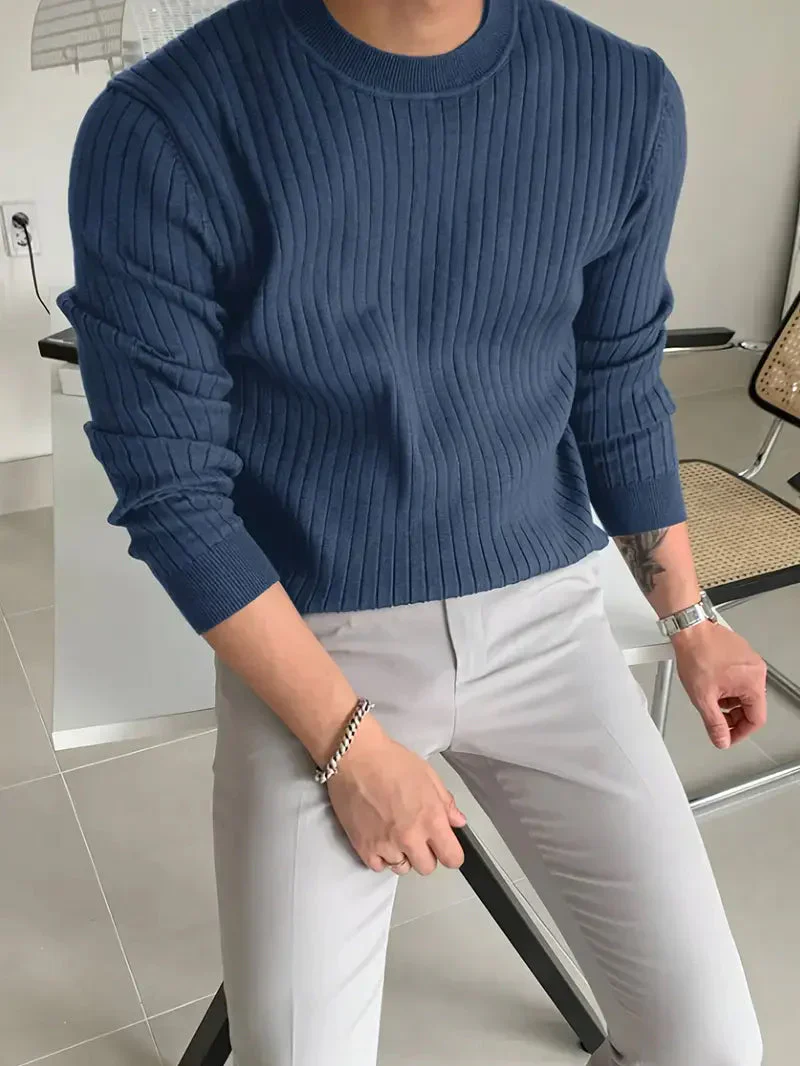 Brit & Boho™️ | Mike Essential Rundhalspullover - Image 5