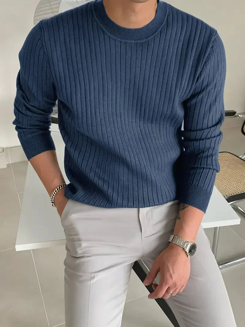 Brit & Boho™️ | Mike Essential Rundhalspullover - Image 6