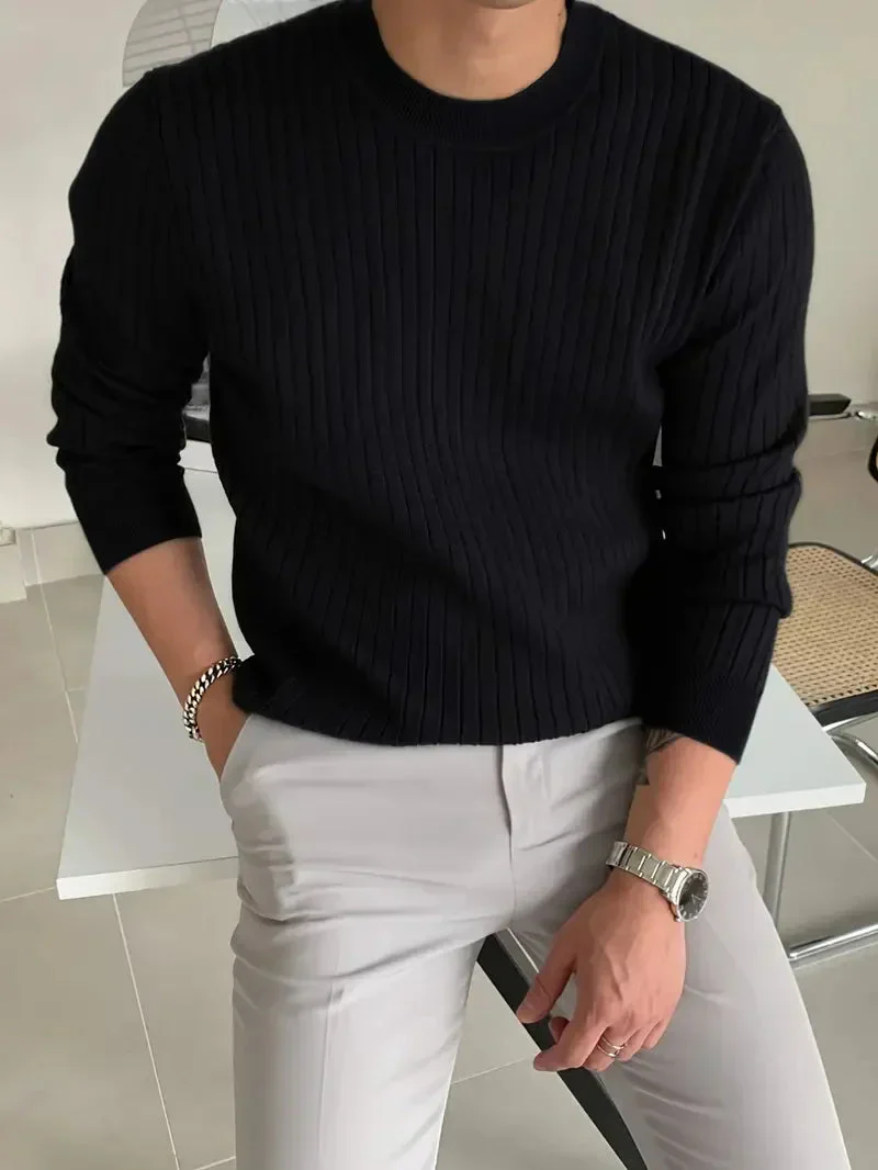 Brit & Boho™️ | Mike Essential Rundhalspullover - Image 9