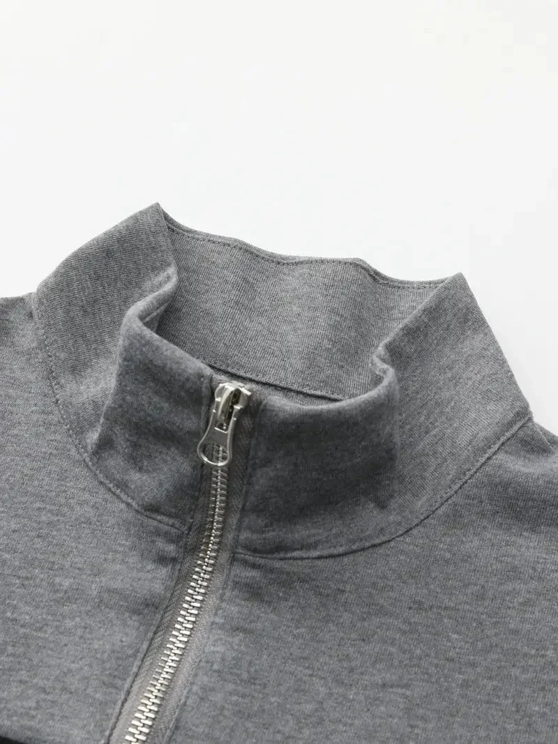 Brit & Boho™  | Der Aspen Colorblock Quarter-Zip - Image 8