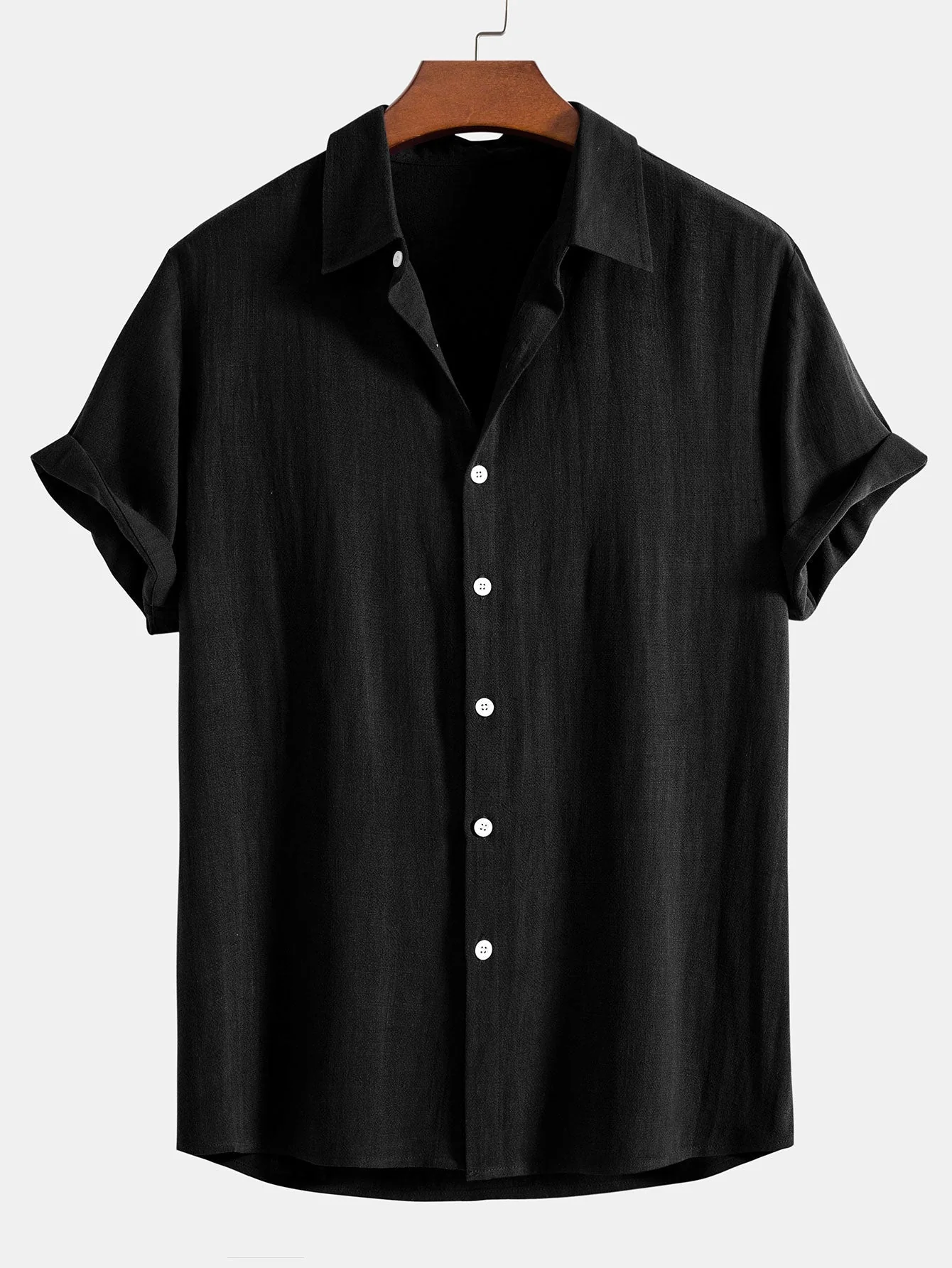Button-Up Hemd und gerade geschnittene Hose aus Leinen-Rayon-Mischung - Image 15