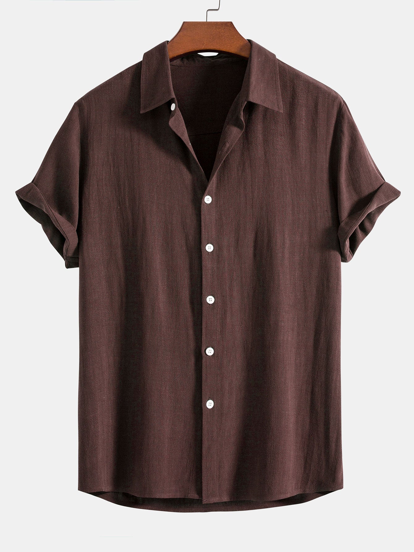 Button-Up Hemd und gerade geschnittene Hose aus Leinen-Rayon-Mischung - Image 16