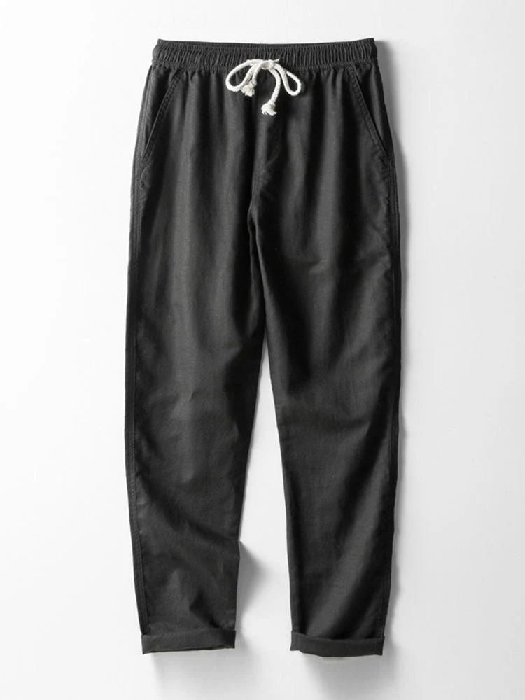 Button-Up Hemd und gerade geschnittene Hose aus Leinen-Rayon-Mischung - Image 19