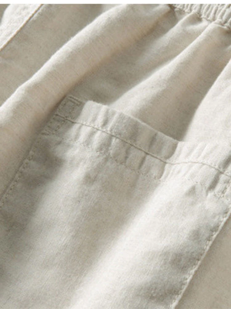 Button-Up Hemd und gerade geschnittene Hose aus Leinen-Rayon-Mischung - Image 22