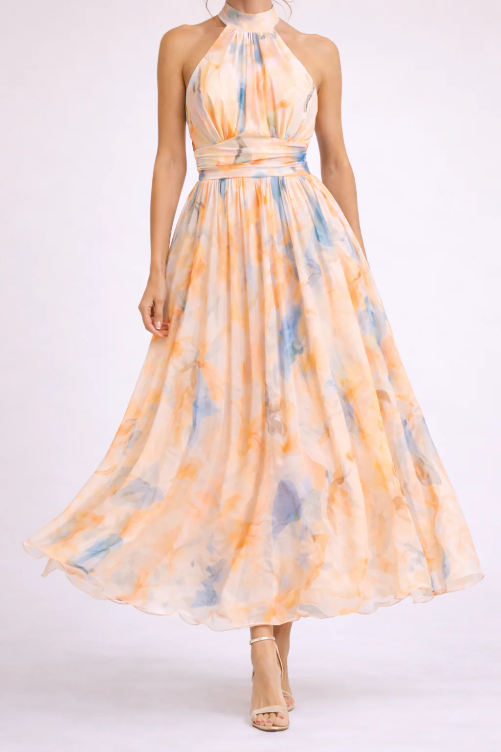 CAMILLE - Aquarell Halterkleid - Image 3