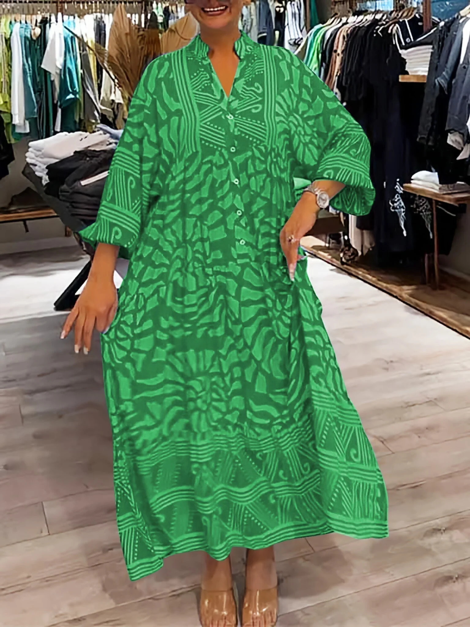 Carmilla - Lebhaftes Bedrucktes Kleid - Image 8
