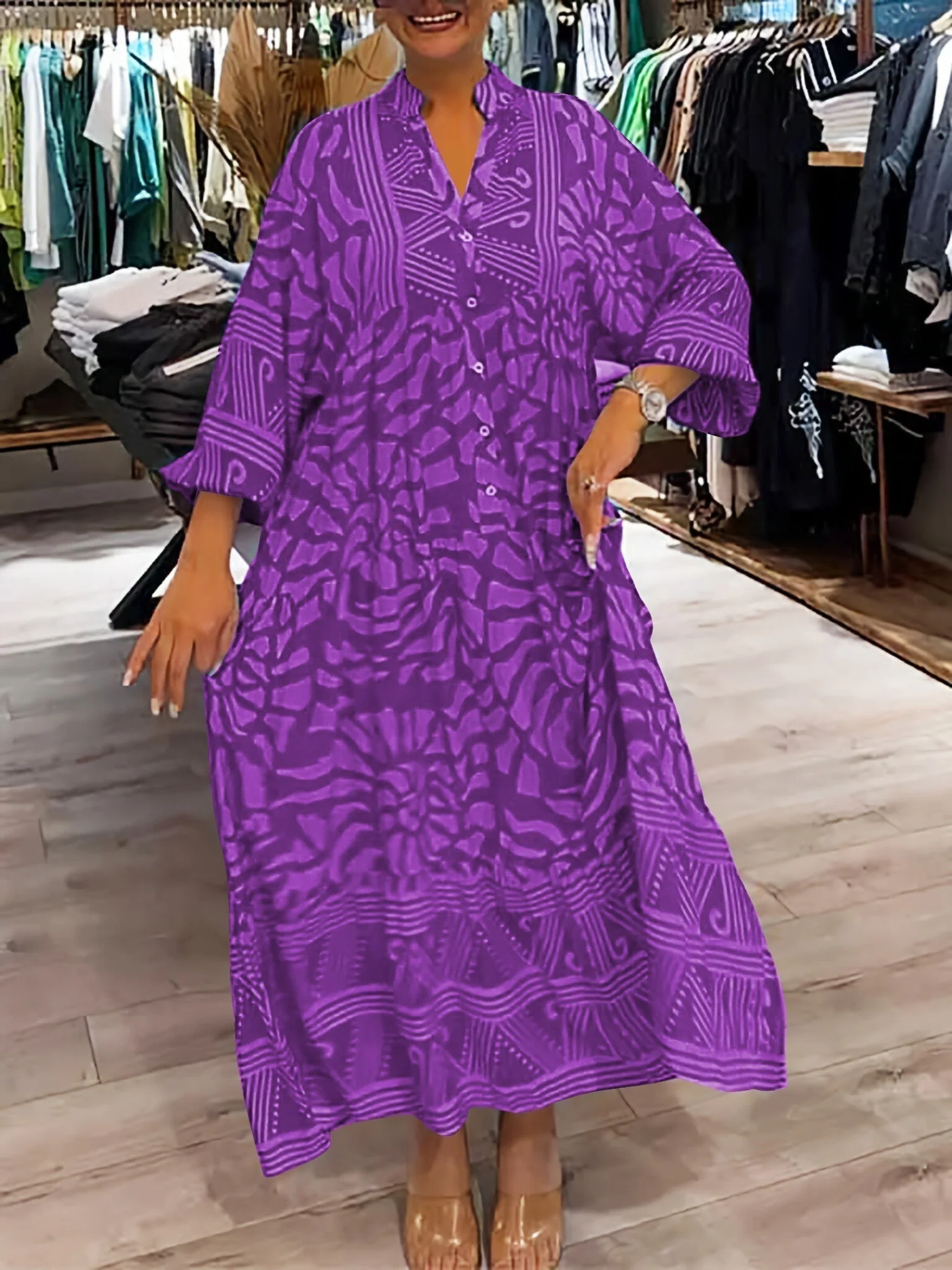 Carmilla - Lebhaftes Bedrucktes Kleid - Image 9