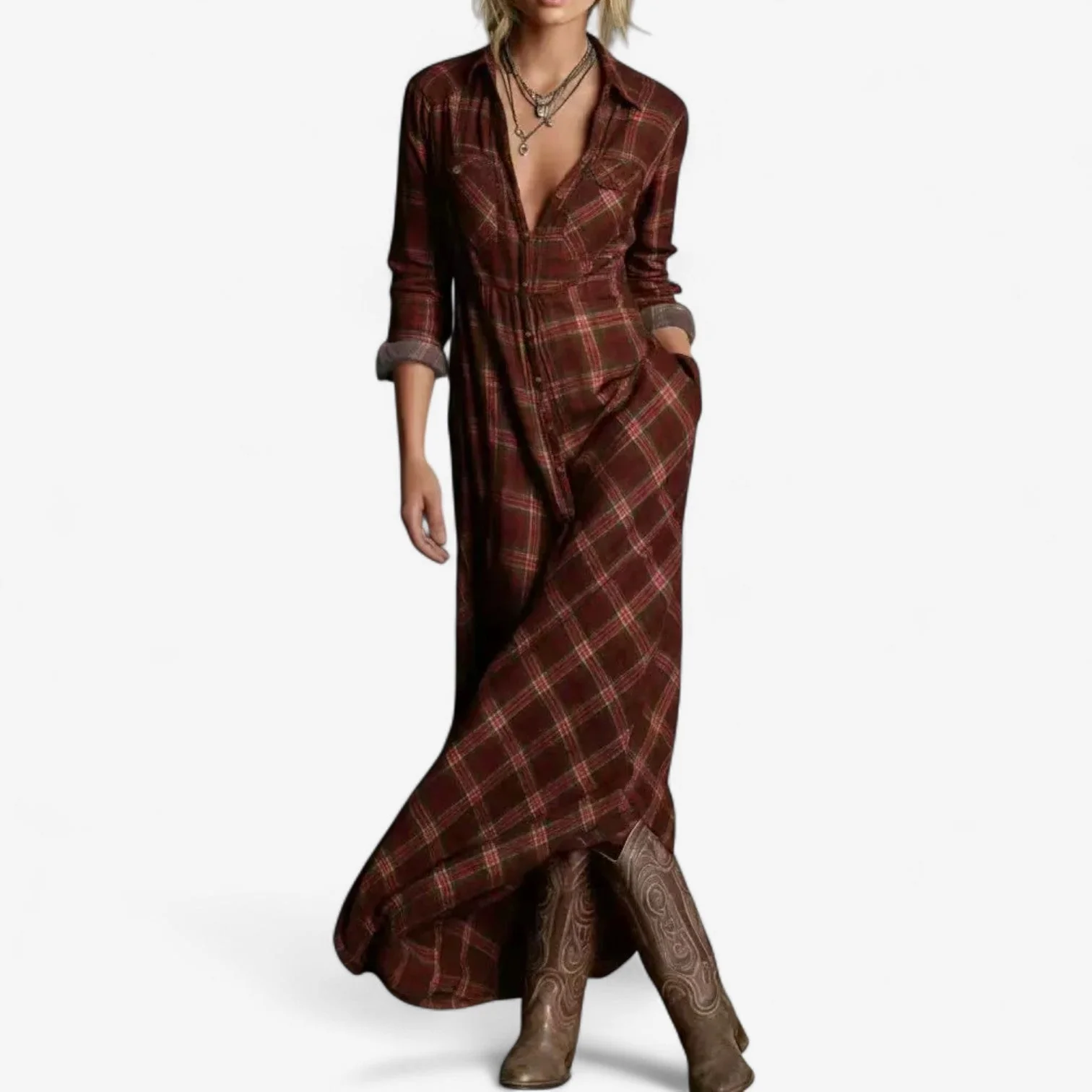 Cécile™ Maxi Chemise Zeitlos - Image 4