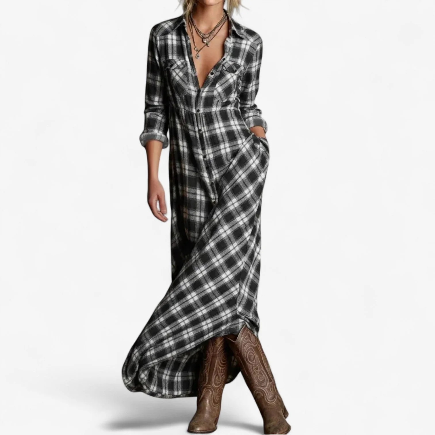 Cécile™ Maxi Chemise Zeitlos - Image 5