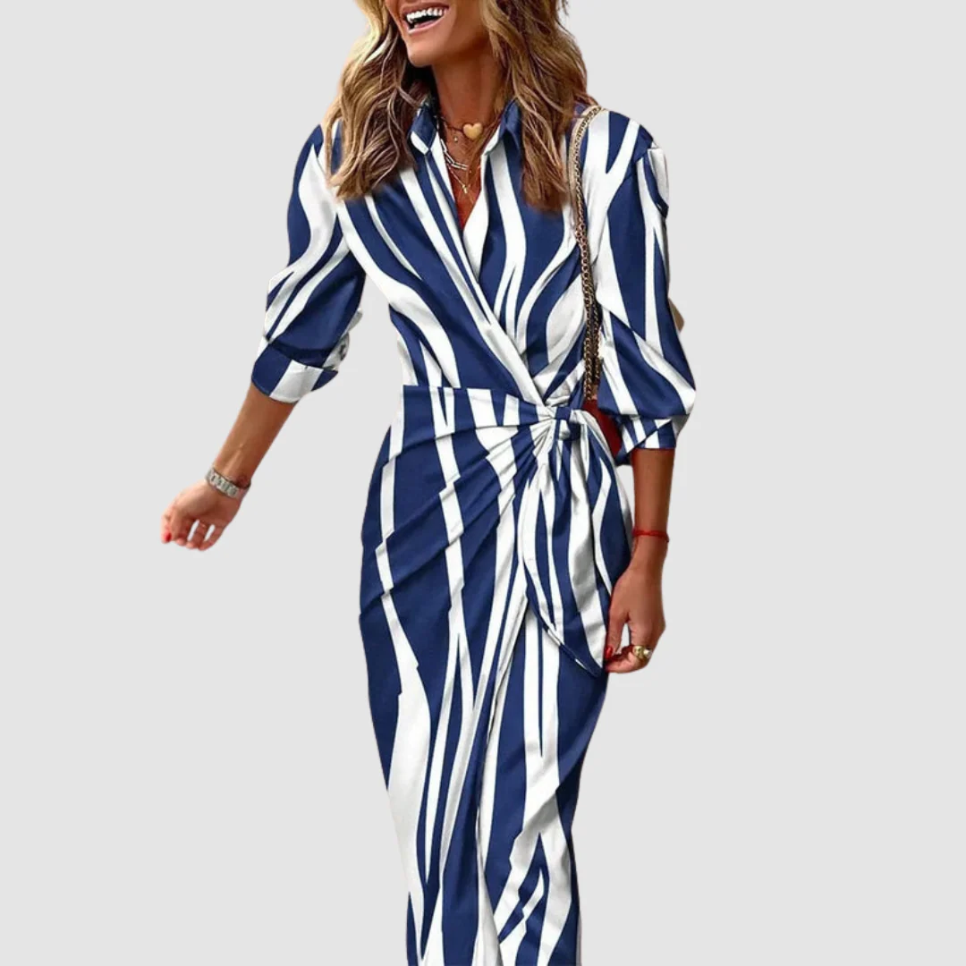 Cecilia™ Schickes Gestreiftes Kleid - Image 4