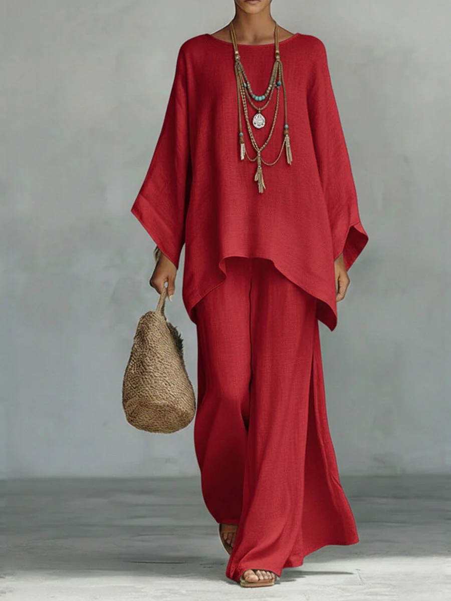 Celine™ | Schickes Leinen-Zweiteiler-Ensemble - Image 3