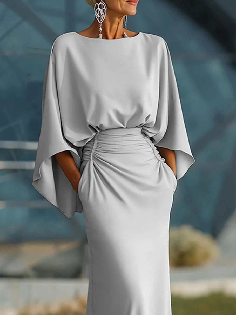 Clara | Elegantes V-Ausschnitt, rückenfreies Kleid ohne Ärmel - Image 3