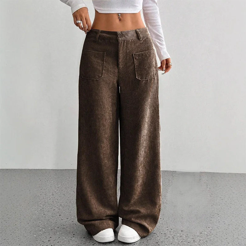 Damen Freizeit-Hochbundhose – Lockere Passform für ultimativen Komfort und Stil - Image 13
