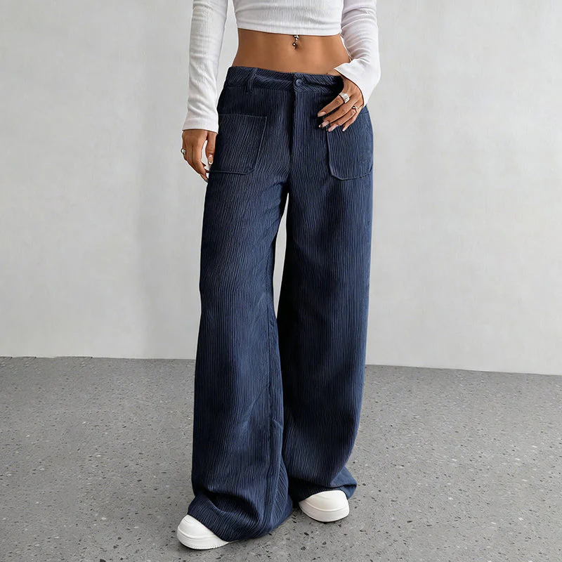 Damen Freizeit-Hochbundhose – Lockere Passform für ultimativen Komfort und Stil - Image 15