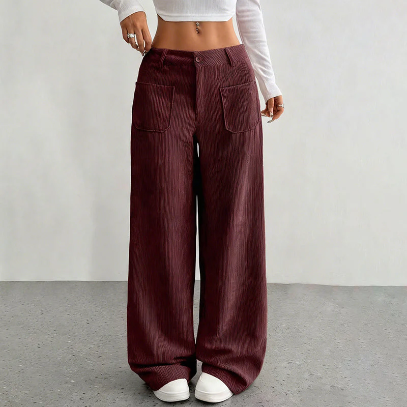 Damen Freizeit-Hochbundhose – Lockere Passform für ultimativen Komfort und Stil - Image 16