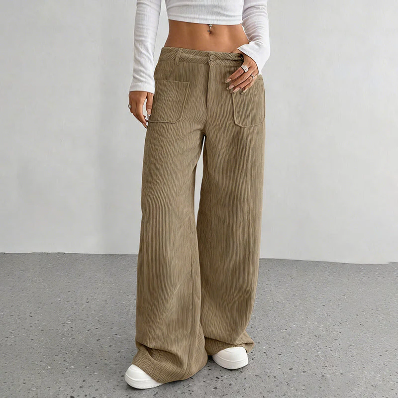 Damen Freizeit-Hochbundhose – Lockere Passform für ultimativen Komfort und Stil - Image 17