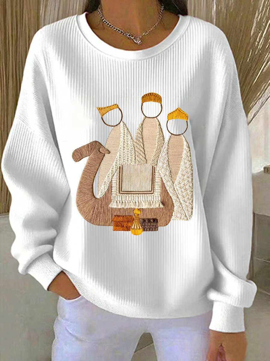 Damen Weihnachts-Jesu-Geburts-Sweatshirts - Image 4