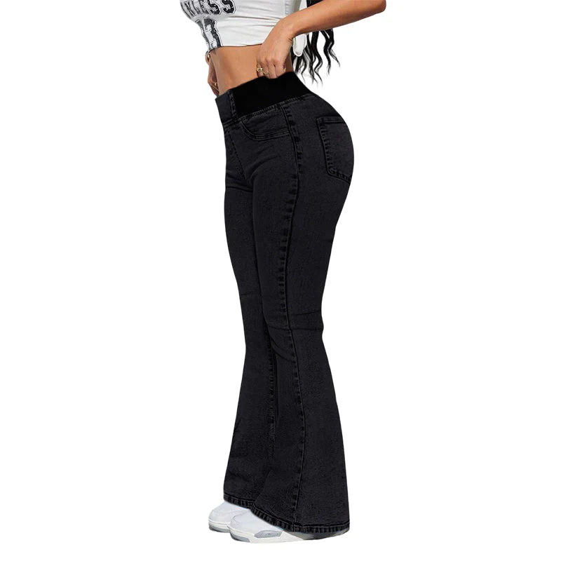Damenjeans mit hohem Bund und dehnbaren Beinen - Image 10