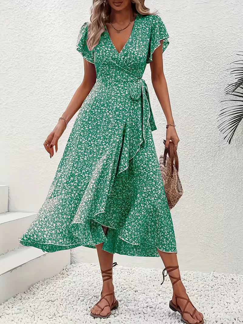 Elara | Fließendes, Bauch-umspielendes Wickelkleid - Image 23