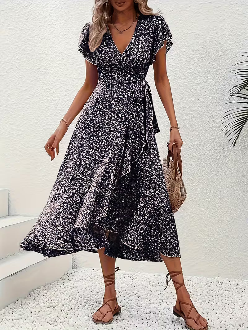 Elara | Fließendes, Bauch-umspielendes Wickelkleid - Image 29