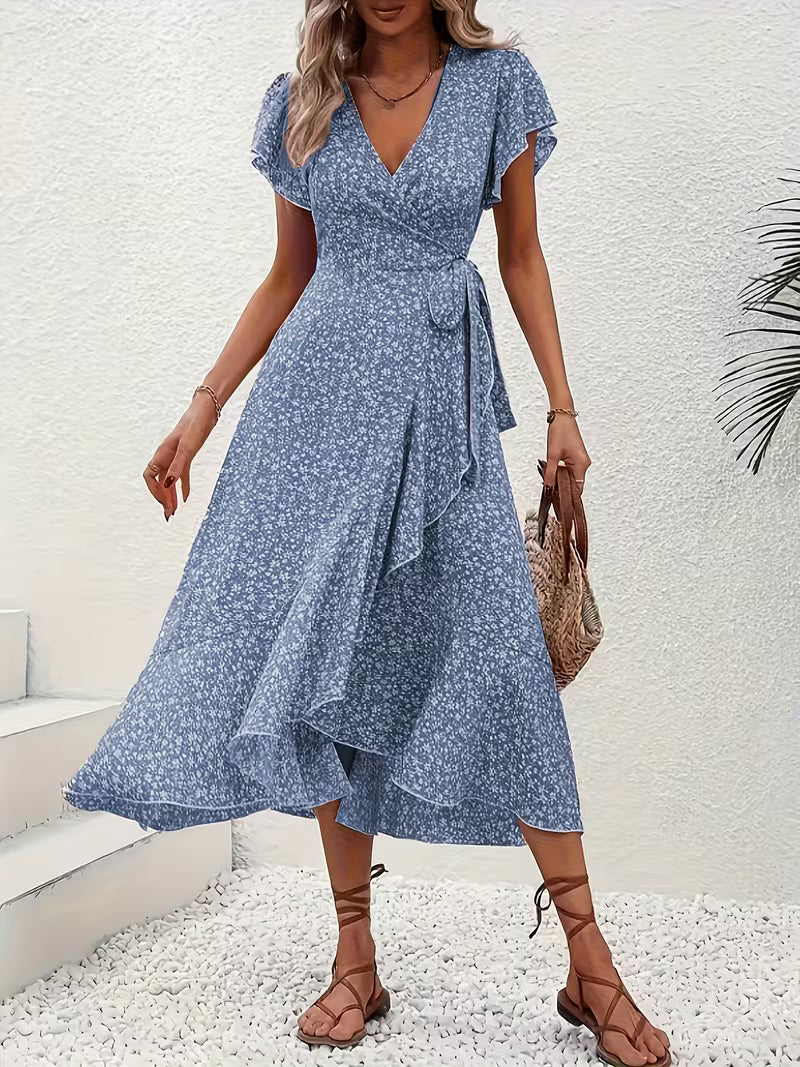 Elara | Fließendes, Bauch-umspielendes Wickelkleid - Image 3