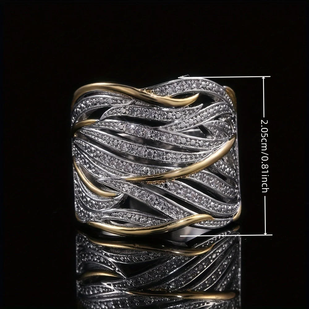 Eleganter mehrlagiger gedrehter Ring - Image 4