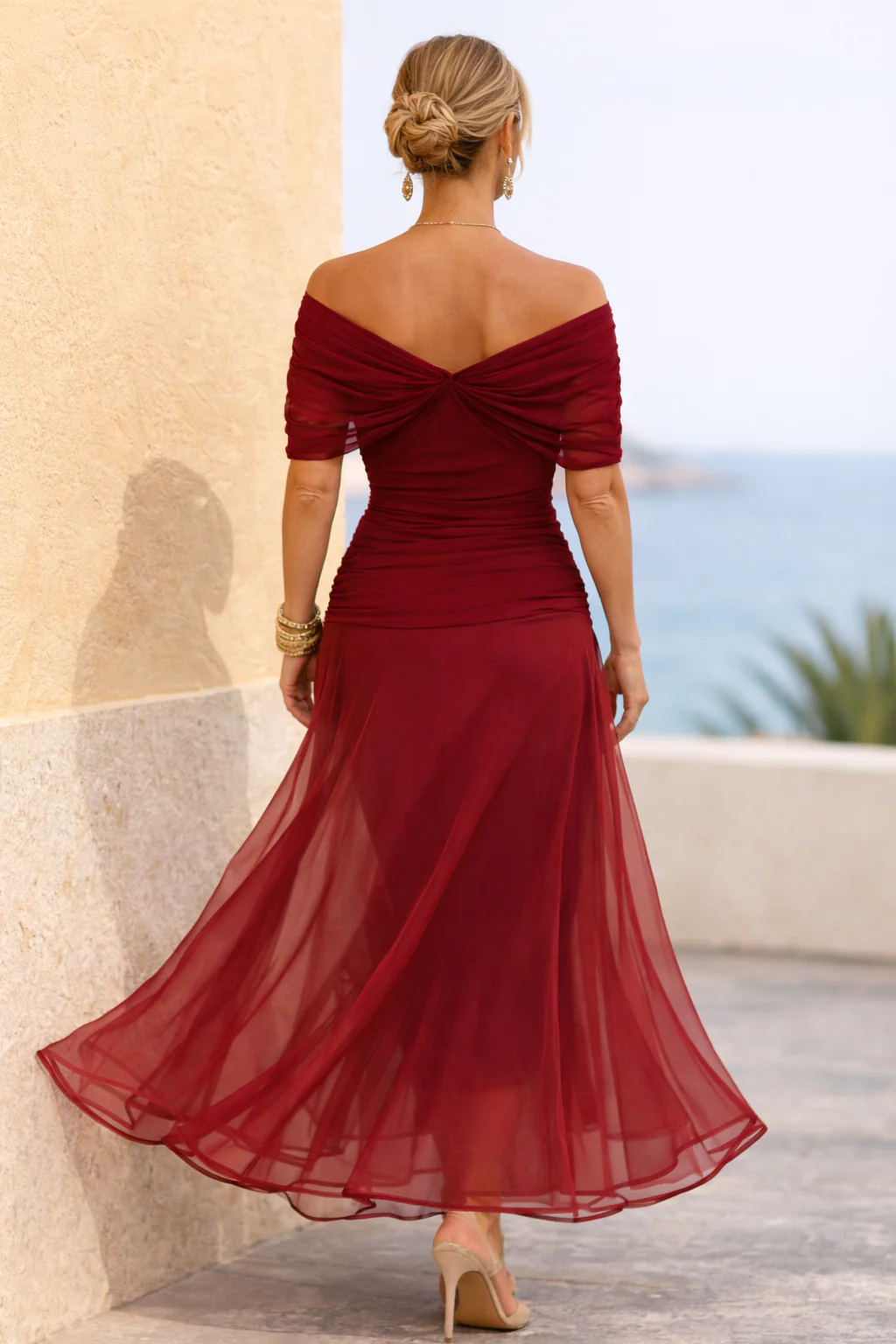 Elegantes Maxikleid für Feste mit V-Ausschnitt - Image 15