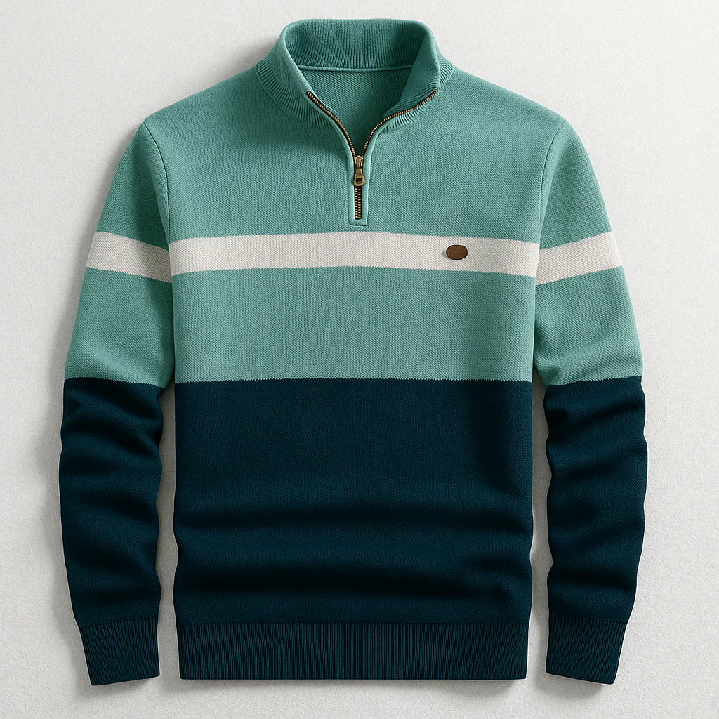 ELSTON HERITAGE PULLOVER MIT VIERTELZIP - Image 2